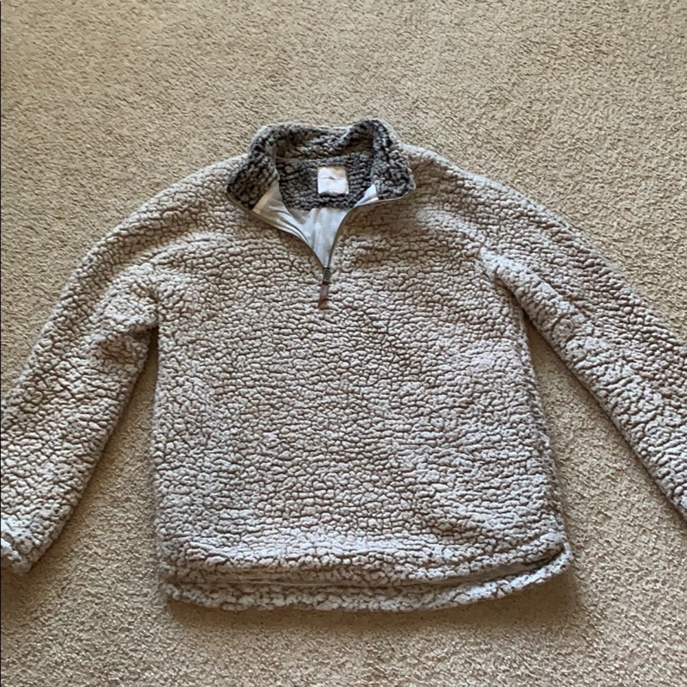 Thread & Supply Lazy Sunday Sherpa In Ivory Size S - image 2